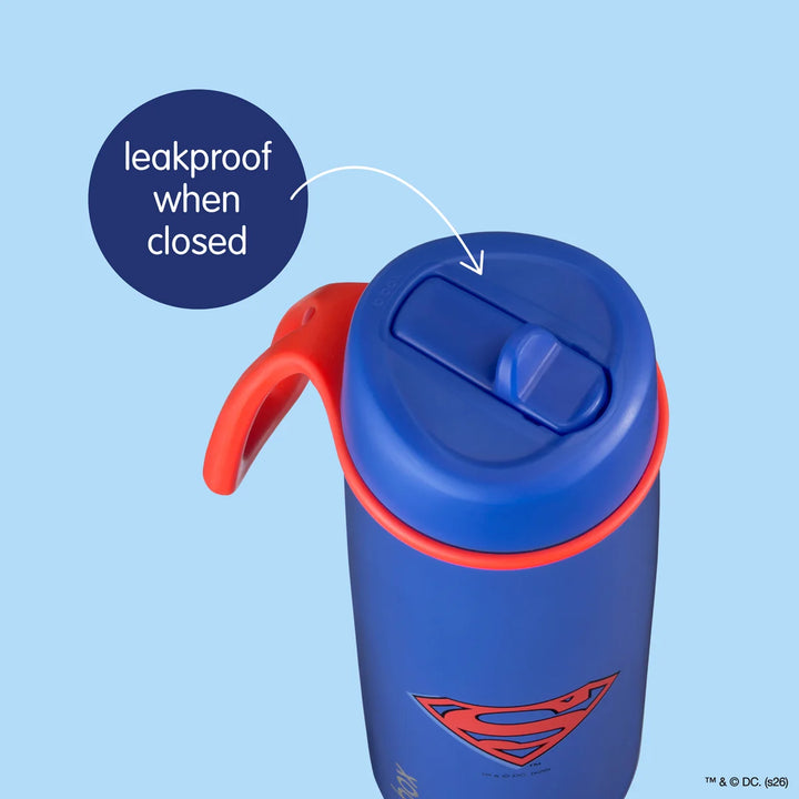b.box Insulated Flip Top Drink Bottle 690ml - Superman