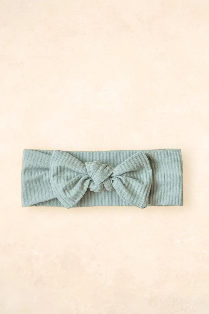 Kiin Organic Bamboo Stretch Bow Headband - Sage