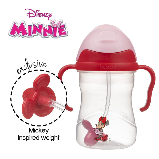 bbox Disney Weighted Straw Sippy Cup 240ml - Minnie Mouse