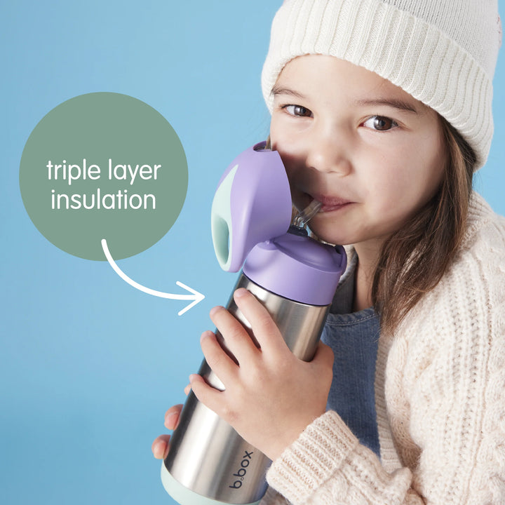 bbox Insulated Drink Bottle Sipper Lid 500ml - Electric Jungle