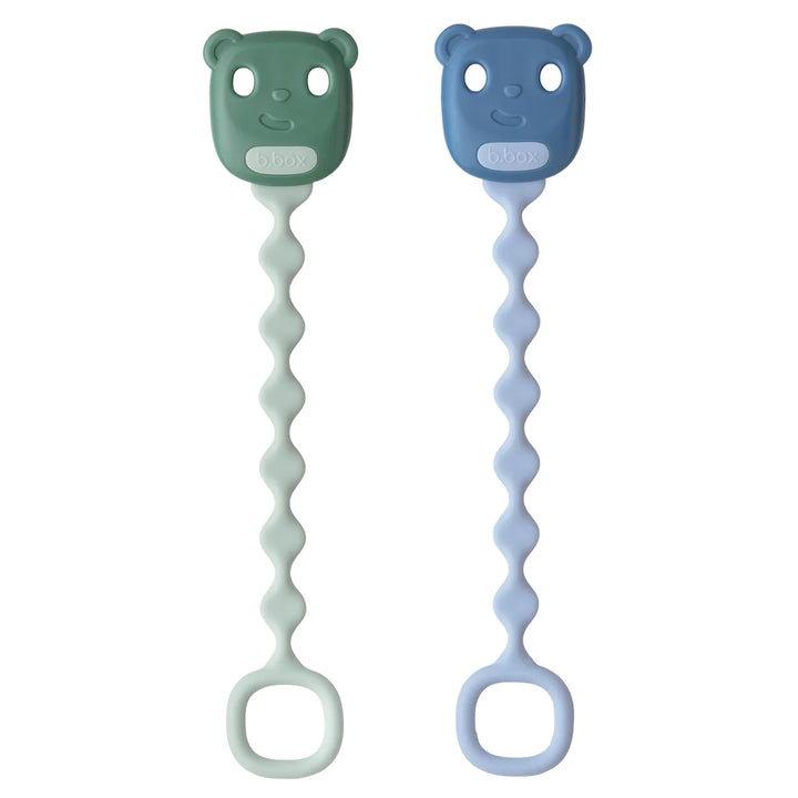 bbox Soother Clip 2 Pack - Sage + Ocean