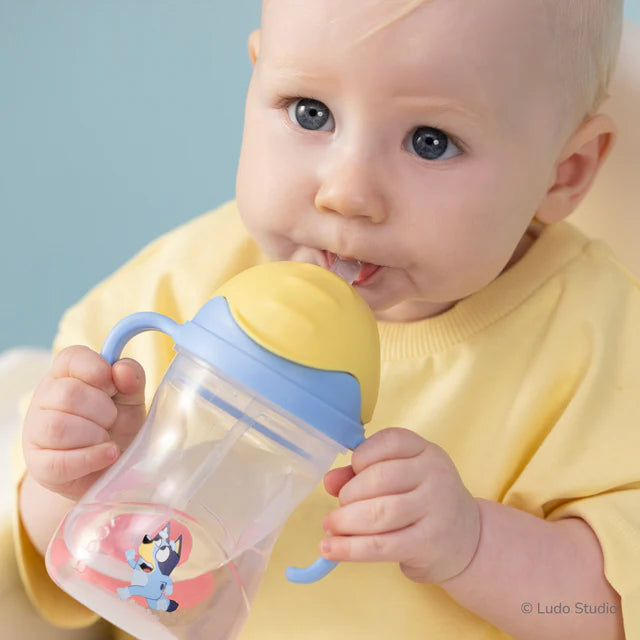 bbox Bluey Weighted Straw Sippy Cup 240ml - Bluey