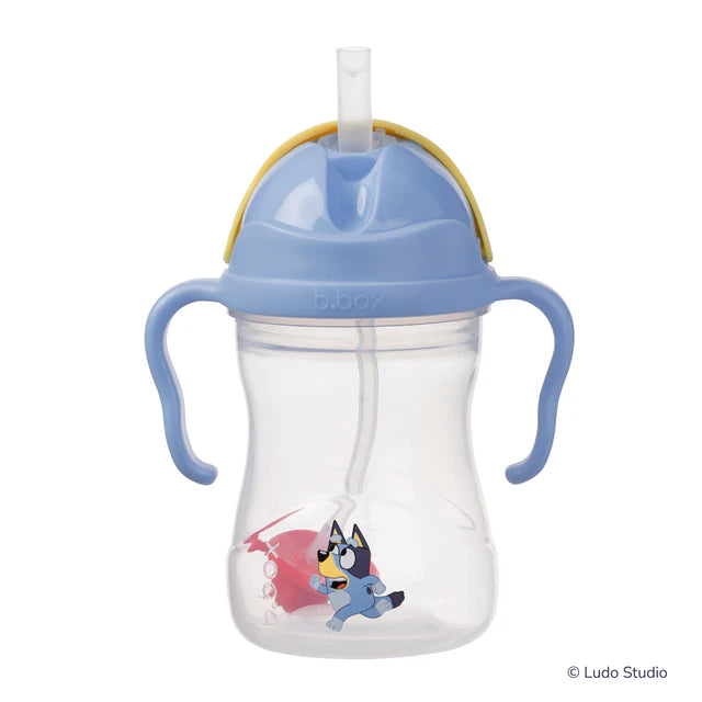 bbox Bluey Weighted Straw Sippy Cup 240ml - Bluey
