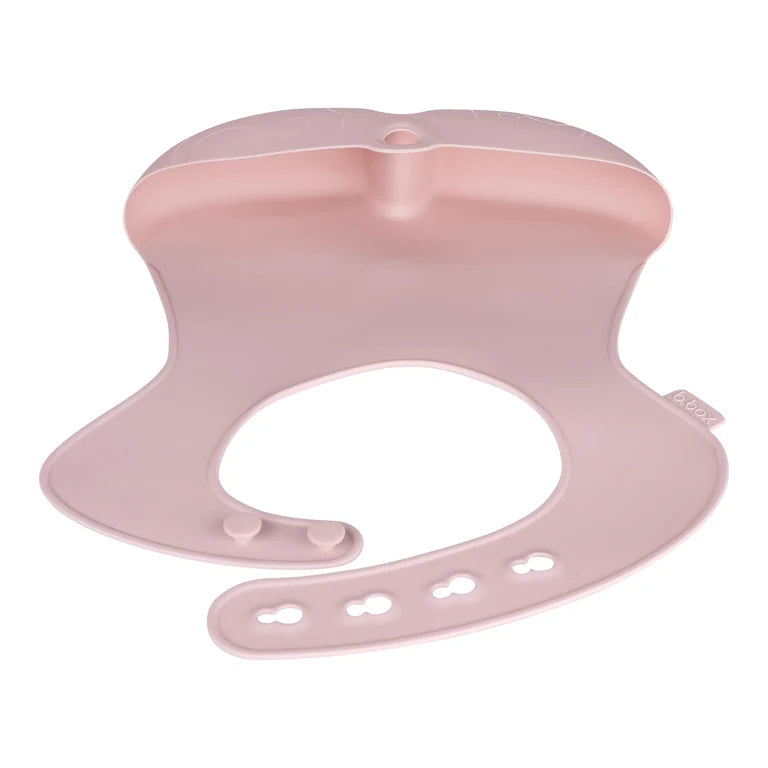 bbox Adjustable Silicone Feeding Bib - Blush