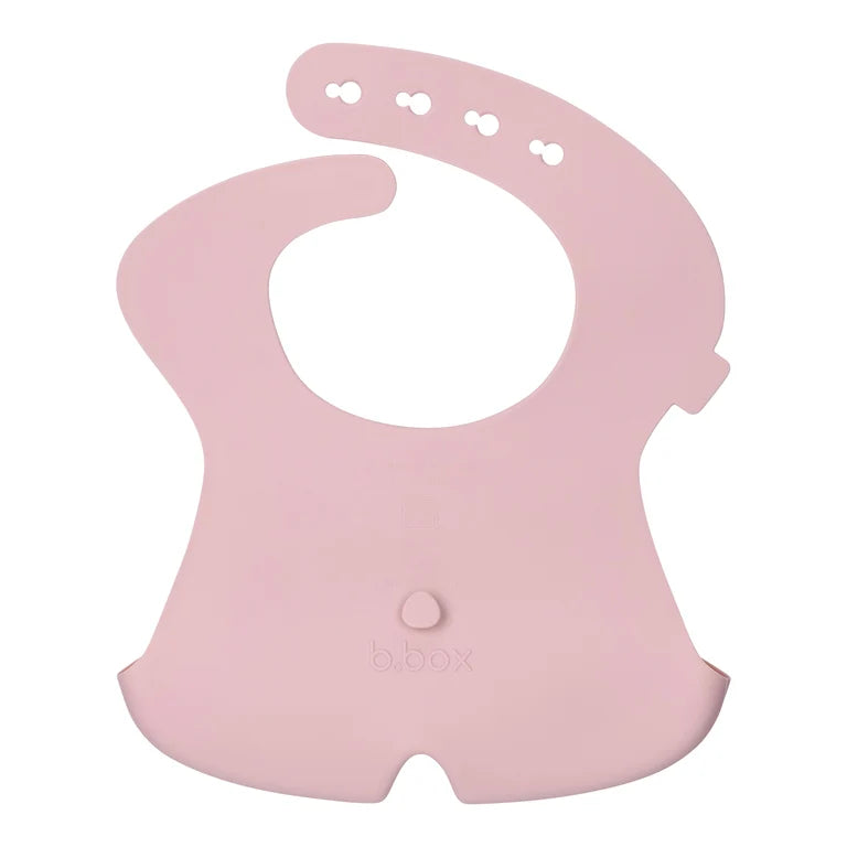 bbox Adjustable Silicone Feeding Bib - Blush