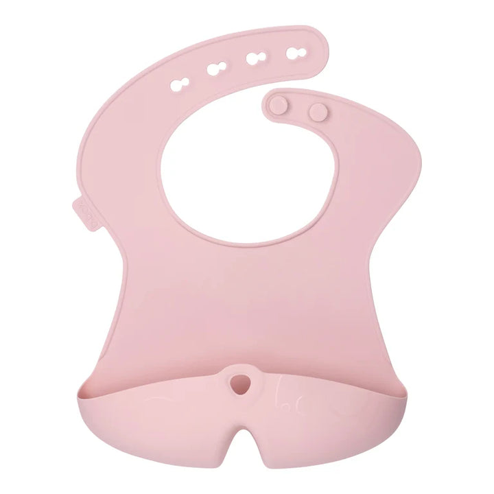 bbox Adjustable Silicone Feeding Bib - Blush