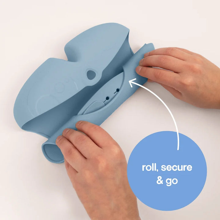 bbox Adjustable Silicone Feeding Bib - Ocean