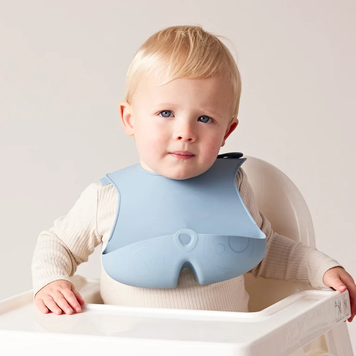 bbox Adjustable Silicone Feeding Bib - Ocean