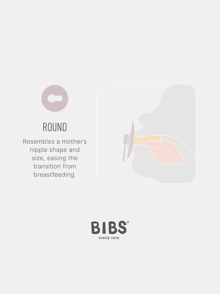 SALE BIBS Sand Round Dummies Twin Pack Size 1 (0-6 Months)