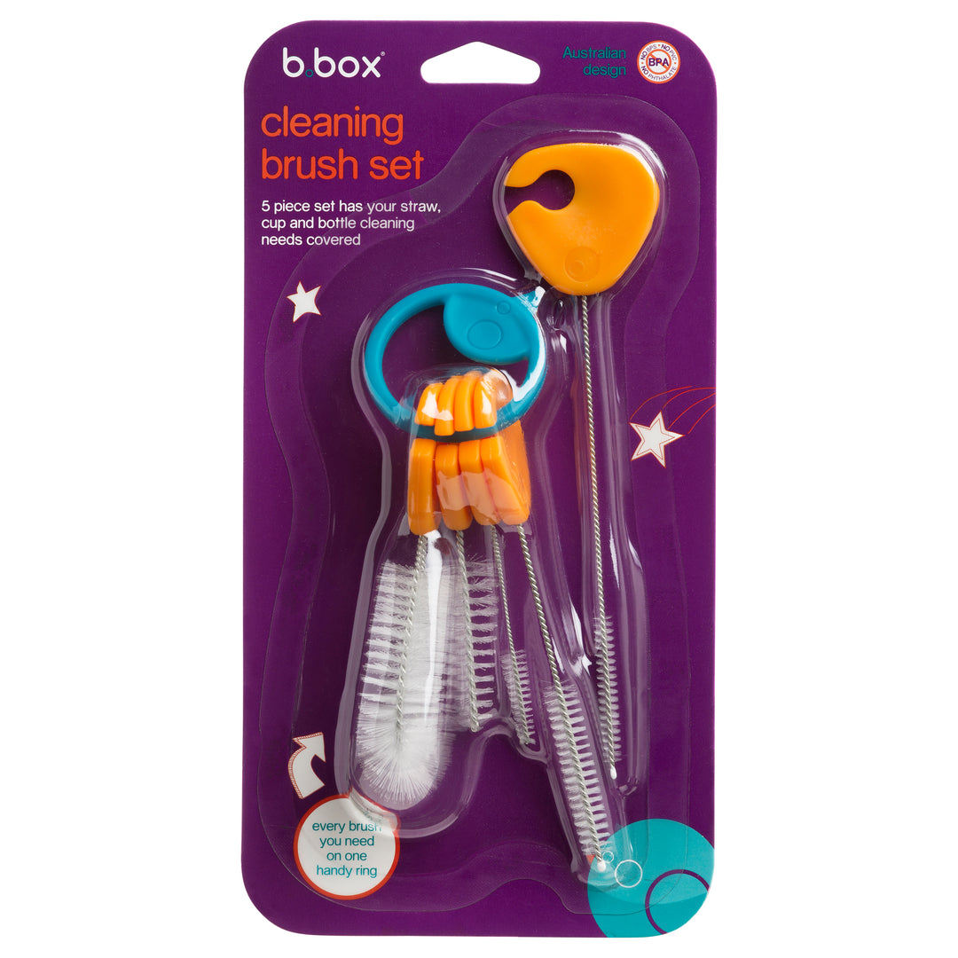 b.box Bottle & Teat Cleaning Brush Set