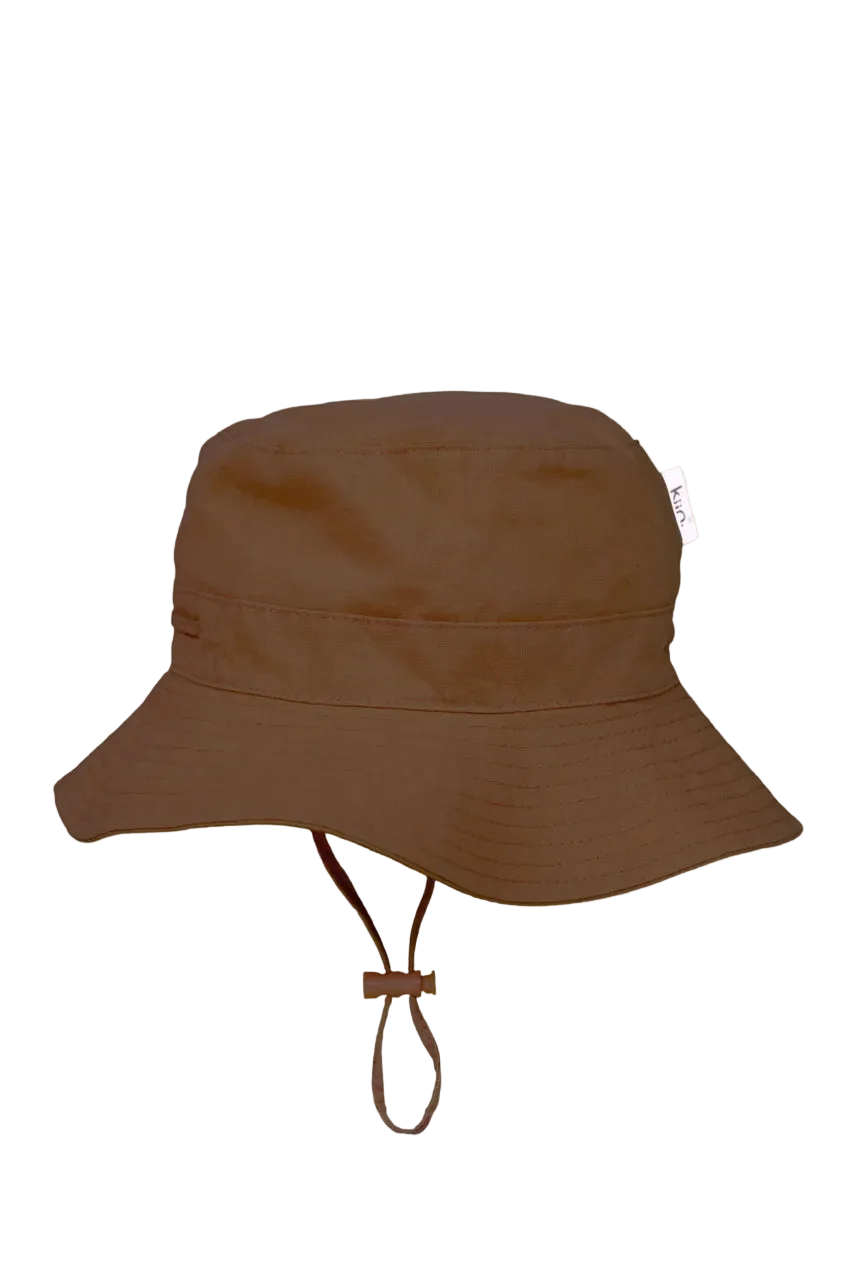Kiin Cotton Sun Hat - Chocolate