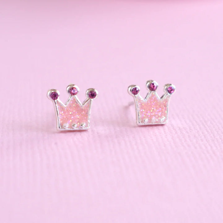 Lauren Hinkley Princess Tiara Earrings with Crown Box