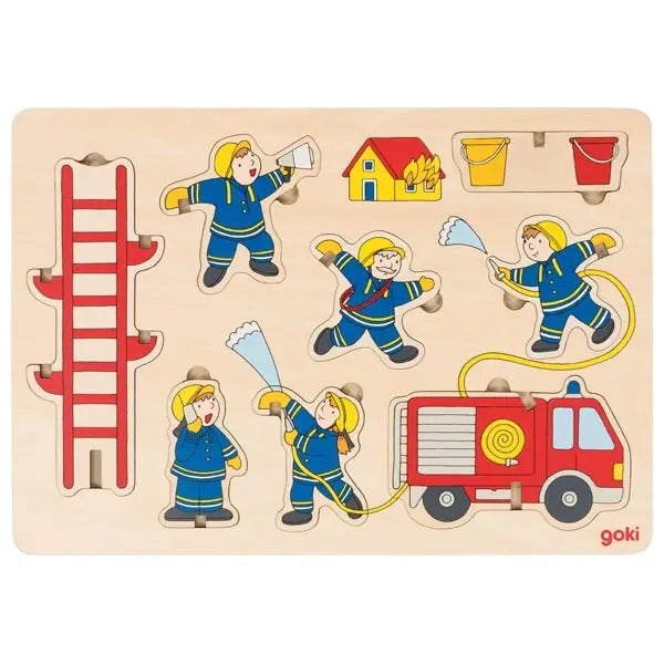 Wooden Stand-Up Puzzle - Fire Department
