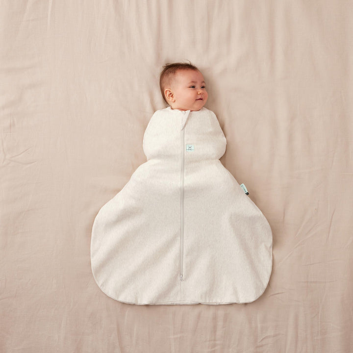 ergoPouch Hip Harness Cocoon Swaddle Bag 1.0 TOG Oatmeal Marle
