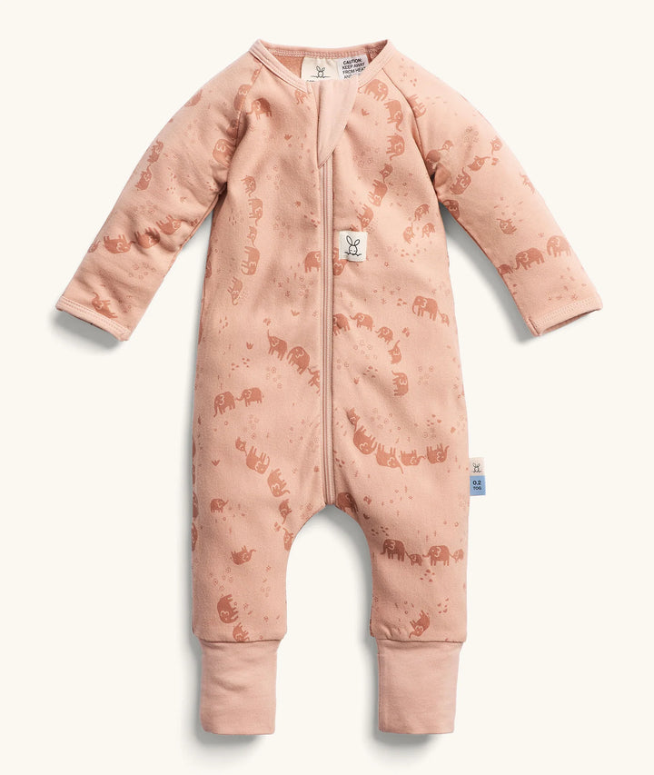 ergoPouch Layer | Long Sleeve Zip Bodysuit 0.2 TOG -  Elephant Parade