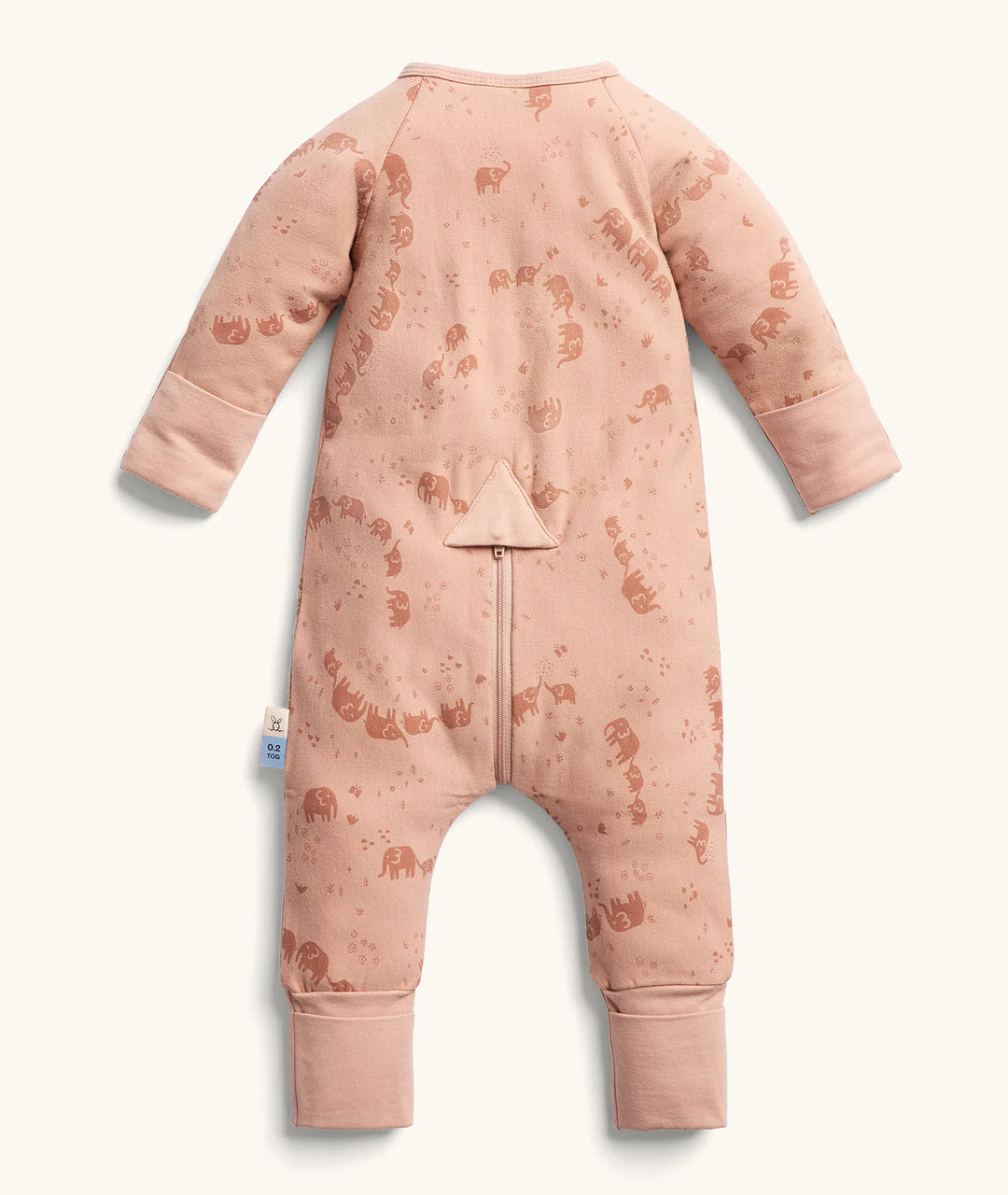 ergoPouch Layer | Long Sleeve Zip Bodysuit 0.2 TOG -  Elephant Parade