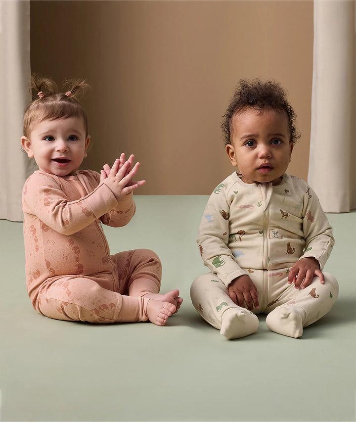 ergoPouch Layer | Long Sleeve Zip Bodysuit 0.2 TOG -  Savannah