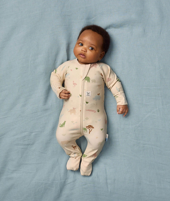 ergoPouch Layer | Long Sleeve Zip Bodysuit 0.2 TOG -  Savannah