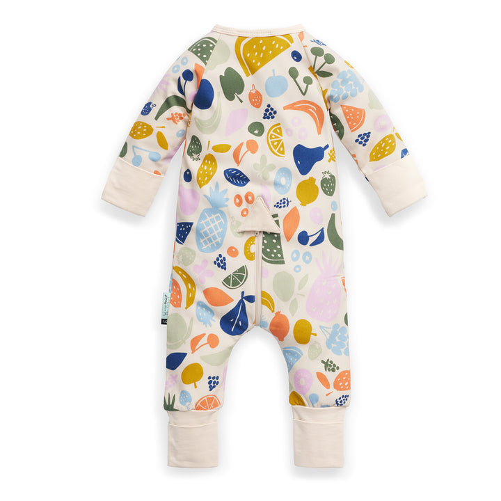 ergoPouch Long Sleeve Sleep Zip Bodysuit 1.0 TOG - Fruit Salad