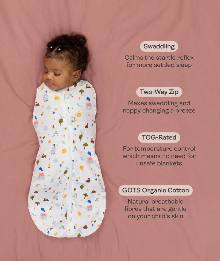 ergoPouch Cocoon Zip Swaddle Bag 2.5 TOG - Daydream