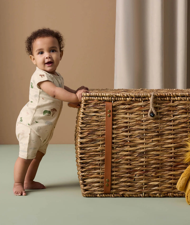 ergoPouch Layer | Short Sleeve Zip Bodysuit 0.2 TOG -  Savannah