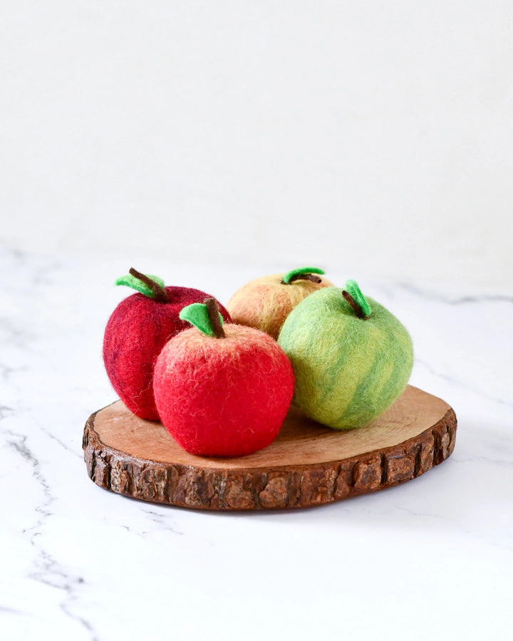 Apples (Set of 4) Felt Play Food