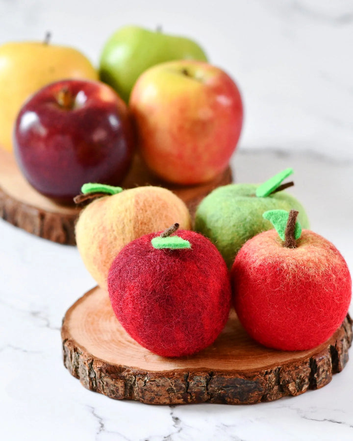 Apples (Set of 4) Felt Play Food