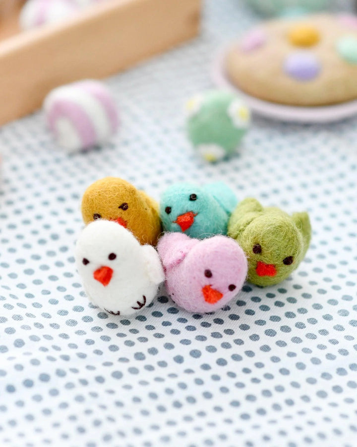 Felt Colourful Chicks (Set of 5)