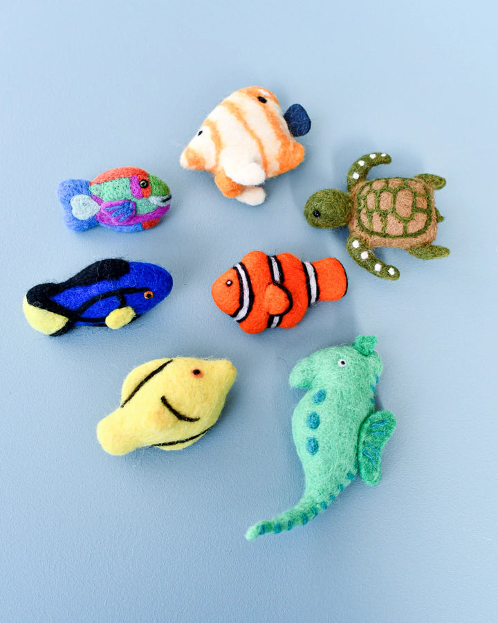 Coral Reef Fish Felt Toy Set