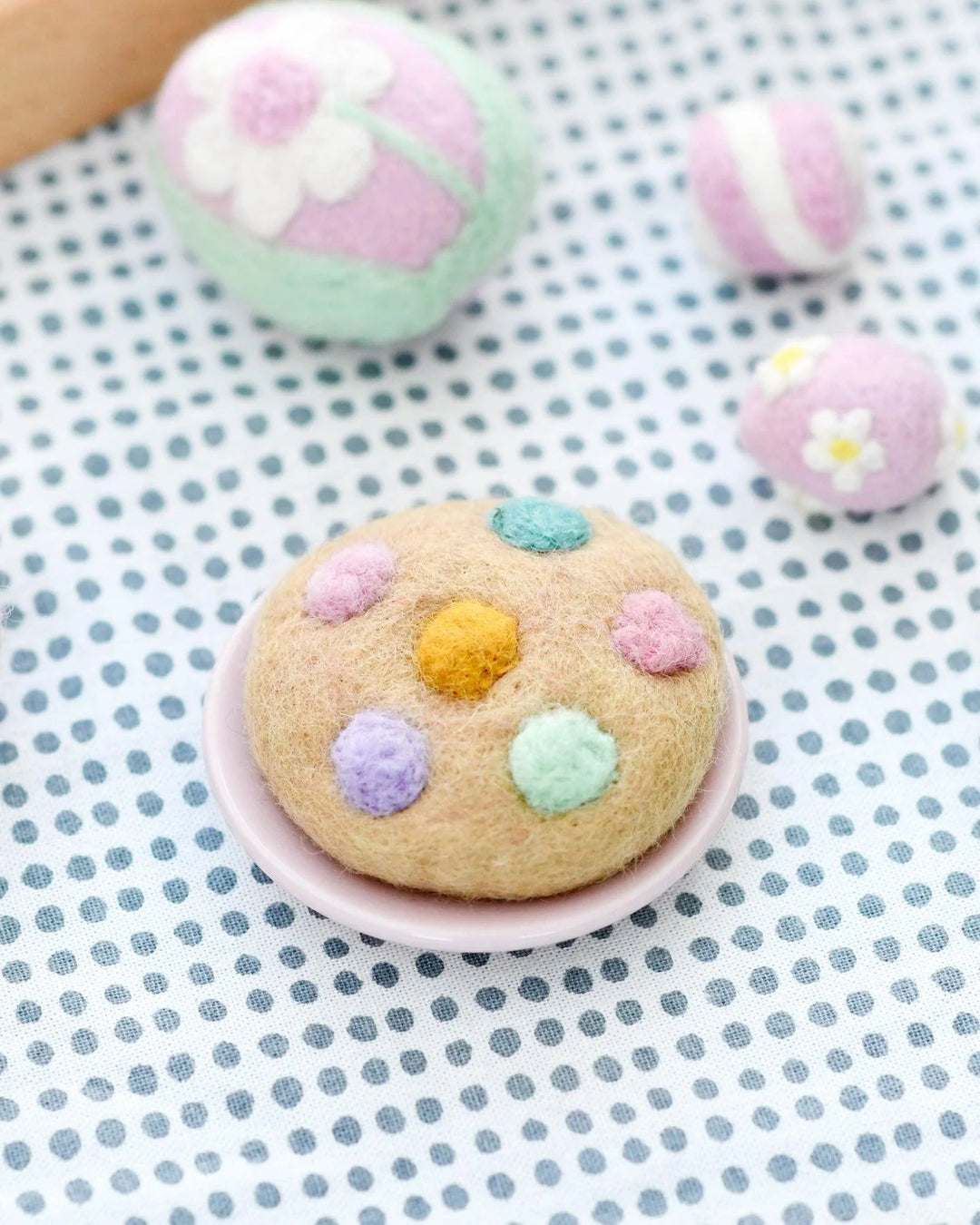 Felt Play Food | M&M's Pastel Cookie