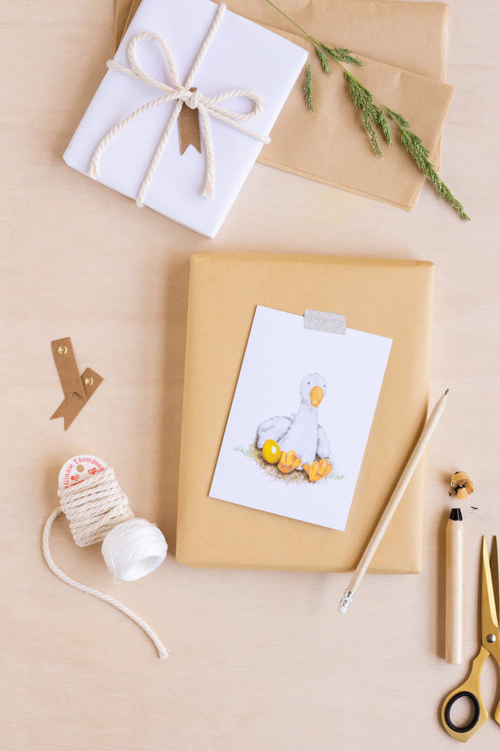 Greeting Card - Snowy the Goose
