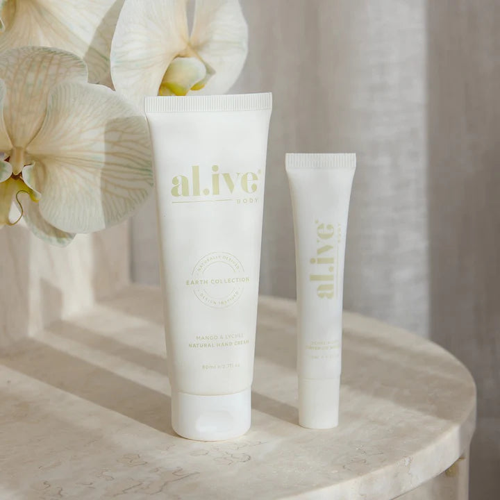 al.ive body Tinted Lip Butter & Hand Cream Bundle - Mango & Lychee