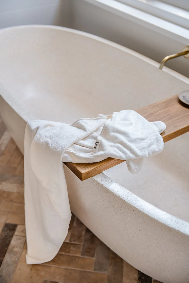 Kiin Bamboo Cotton Hooded Towel - Sage
