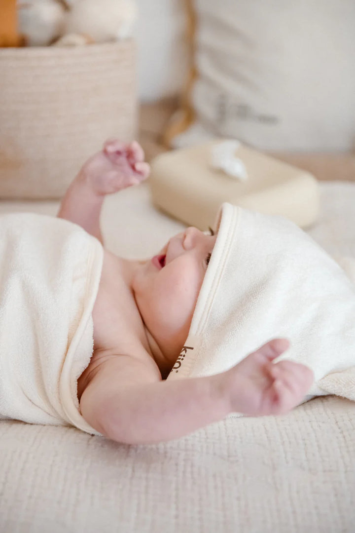 Kiin Bamboo Cotton Hooded Towel - Sage