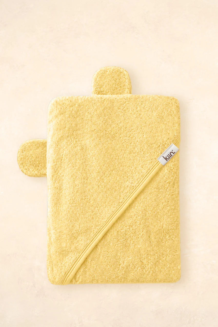Kiin Bamboo Cotton Hooded Towel - Buttercup