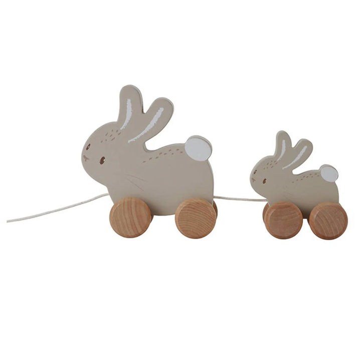 Little Dutch Pull Along Wooden Bunnies