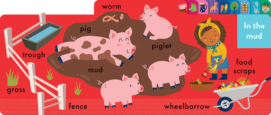 On the Farm Chunky Tabbed Board Book