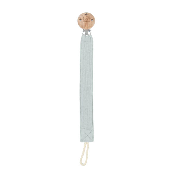 Playground Fabric & Beech Wood Pacifier Clip - Assorted