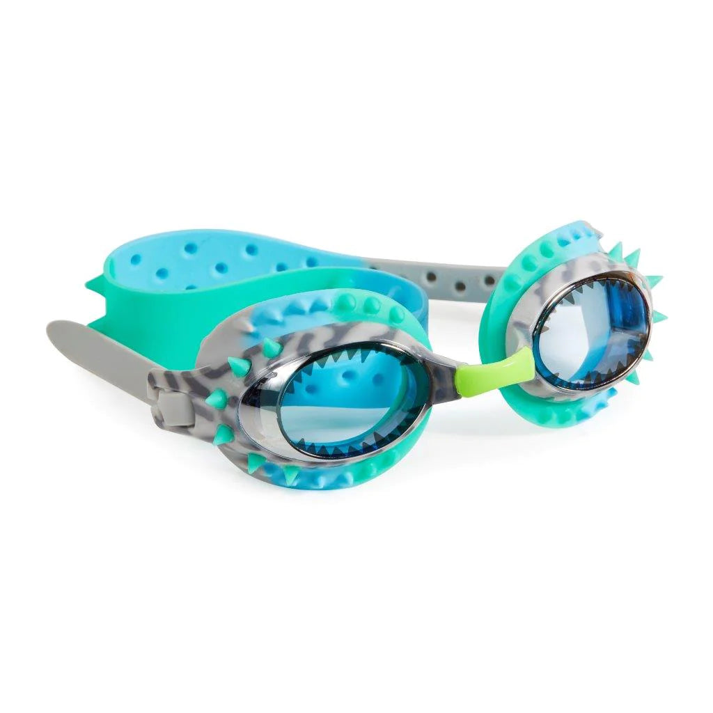 Bling2o Kids Swim Goggles | Prehistoric Times Raptor Blue Grey