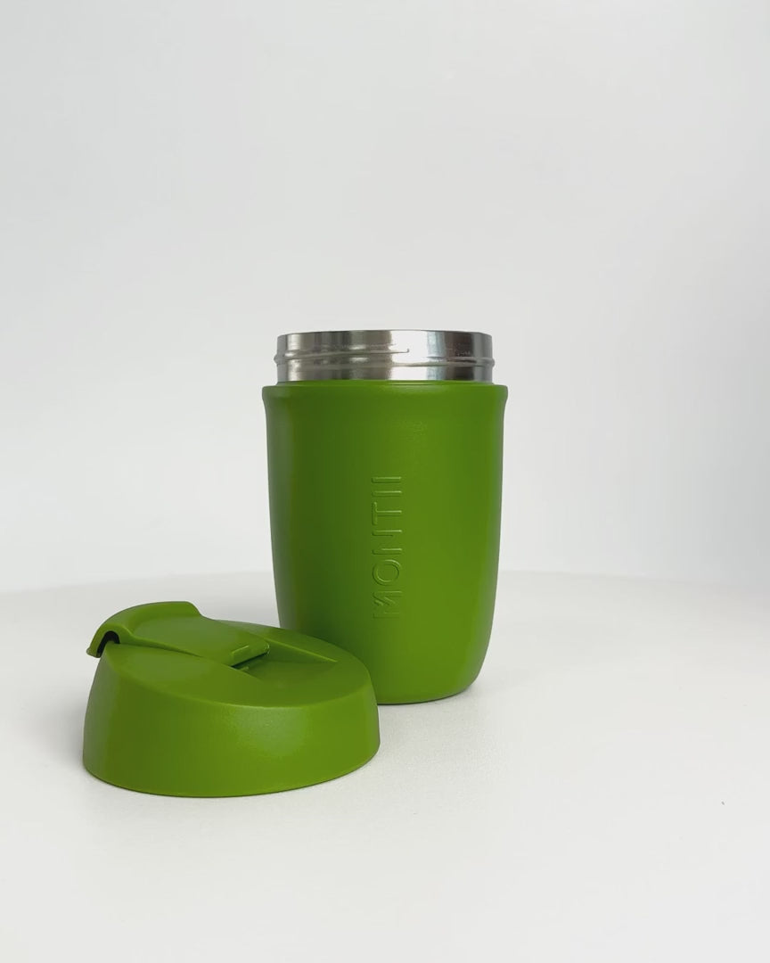 MontiiCo Insulated 380ml Travel Cup - Pickle