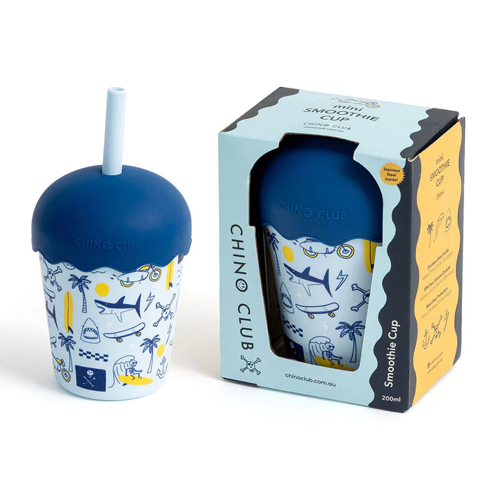 Mini Stainless Steel Smoothie Cup & Straw 200ml - Rad Times