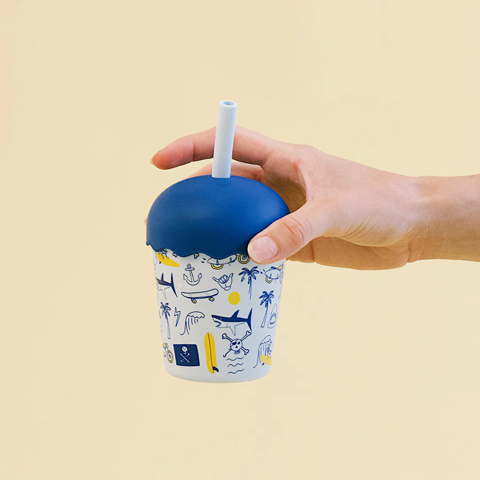 Mini Stainless Steel Smoothie Cup & Straw 200ml - Rad Times