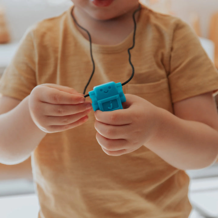 Sensory Chew Pendant - Robot