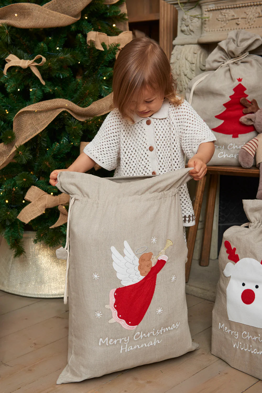 Nana Huchy Personalised Santa Sacks - FREE Embroidery