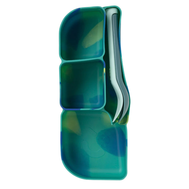 b.box Silicone Lunchbox Bento Tray - Electric Jungle