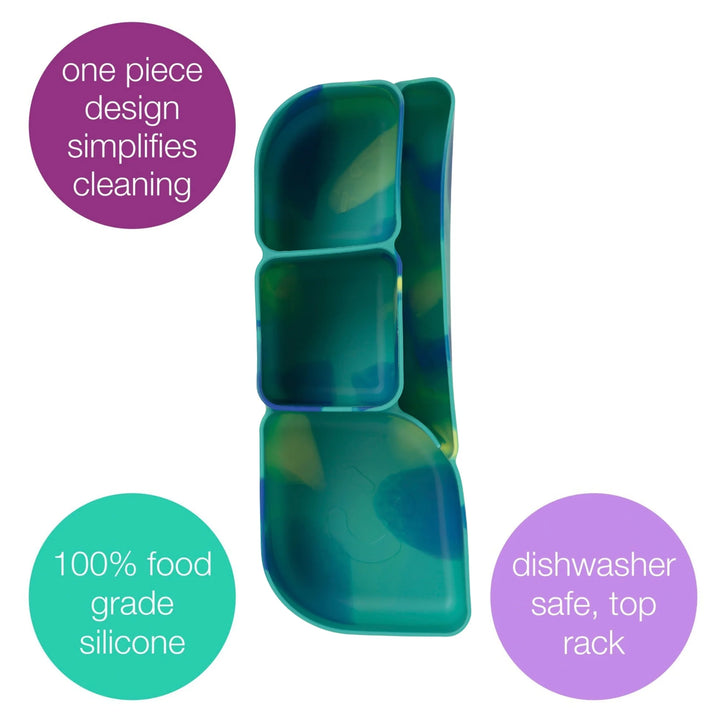 b.box Silicone Lunchbox Bento Tray - Electric Jungle