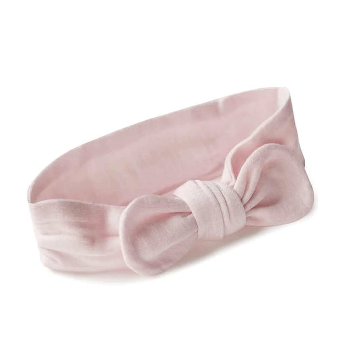 Snuggle Hunny Organic Top Knot Headband - Blush