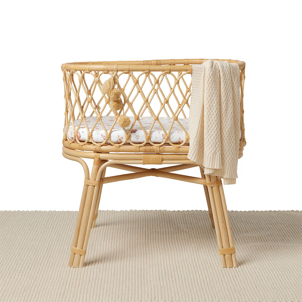 Snuggle Hunny Bassinet Sheet & Change Pad Cover - Butterfly