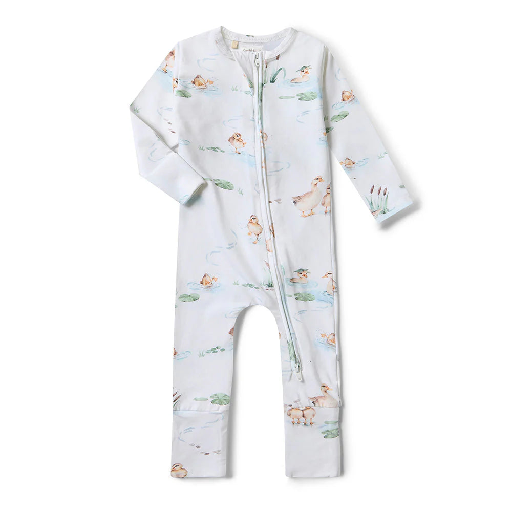Snuggle Hunny Organic Snugglesuit - Duck Pond