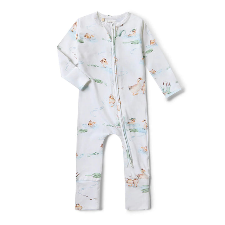 Snuggle Hunny Organic Snugglesuit - Duck Pond